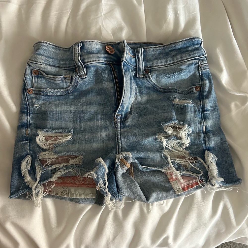 american eagle next level stretch hi rise short size 2